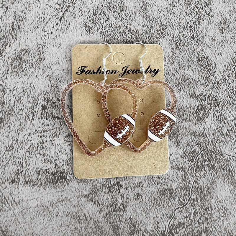 Wholesale Mother's Day Ball Sports Earrings