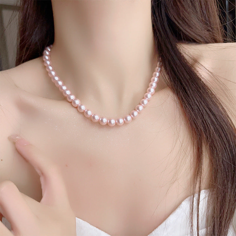 Wholesale Vintage Pearl Necklace Light Luxury Necklaces Sweater Chain ACC-NE-Miaosi014