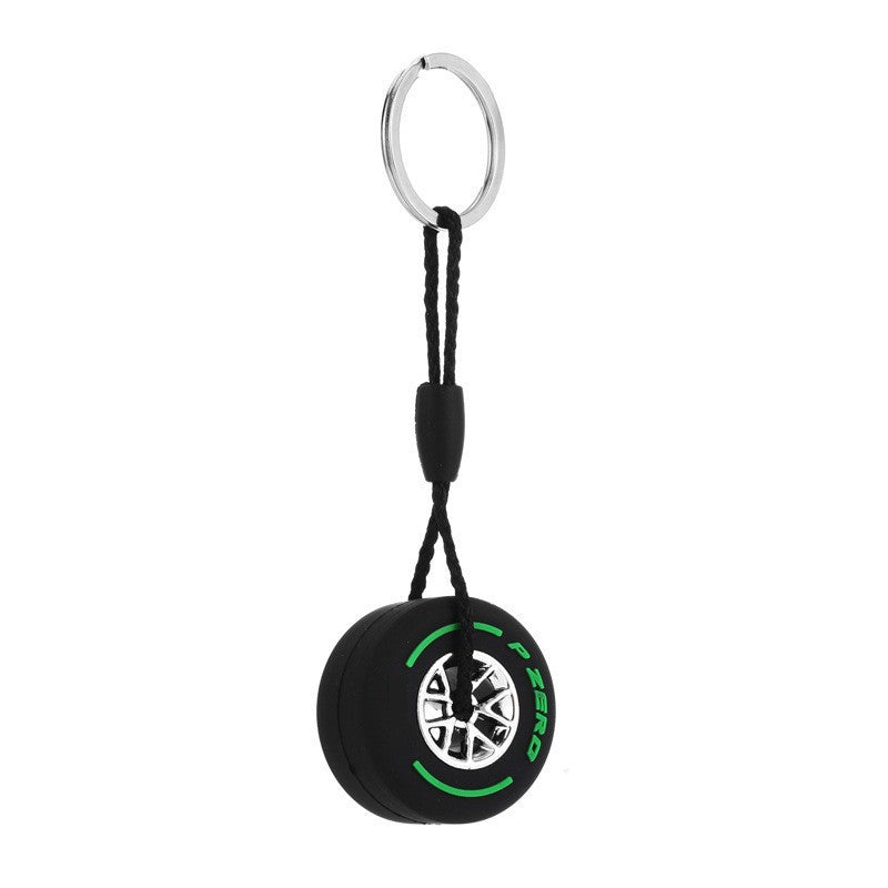 Wholesale Soft Rubber Small Tire Keychain Lanyard Keychain ACC-KC-WoAn007