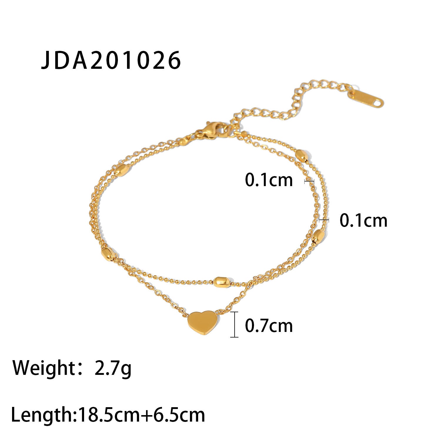 Wholesale Vintage Cross Anklet Titanium Steel Anklets ACC-AS-JD001