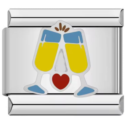 Wholesale Italian Charm Bracelet 9mm DIY  Starry Sky Blue  Creative Stainless Steel Composable Bracelet