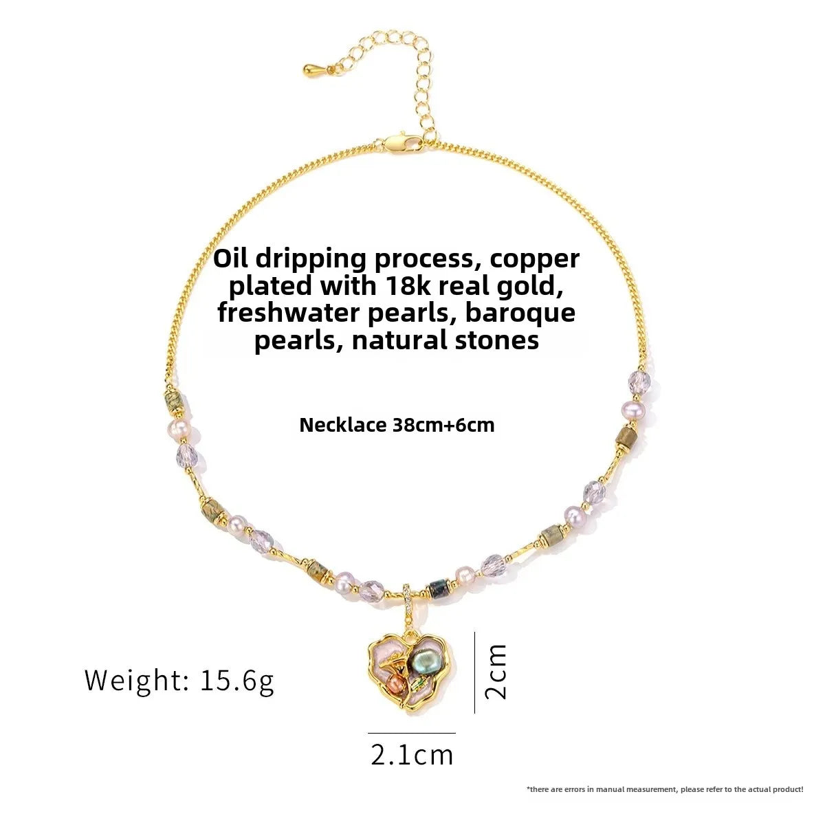 Wholesale Oil Painting Style Pendant Necklace