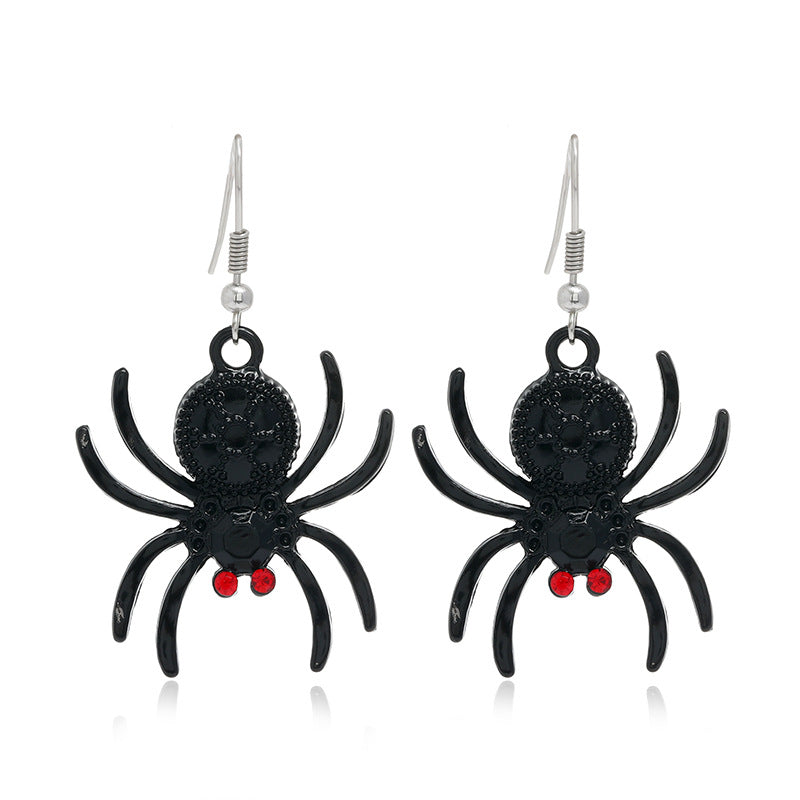 Wholesale  Theme Black Cat Pumpkin Dripping Oil Earrings - Fashion Jewelry Accessory for Party Gift Boutique