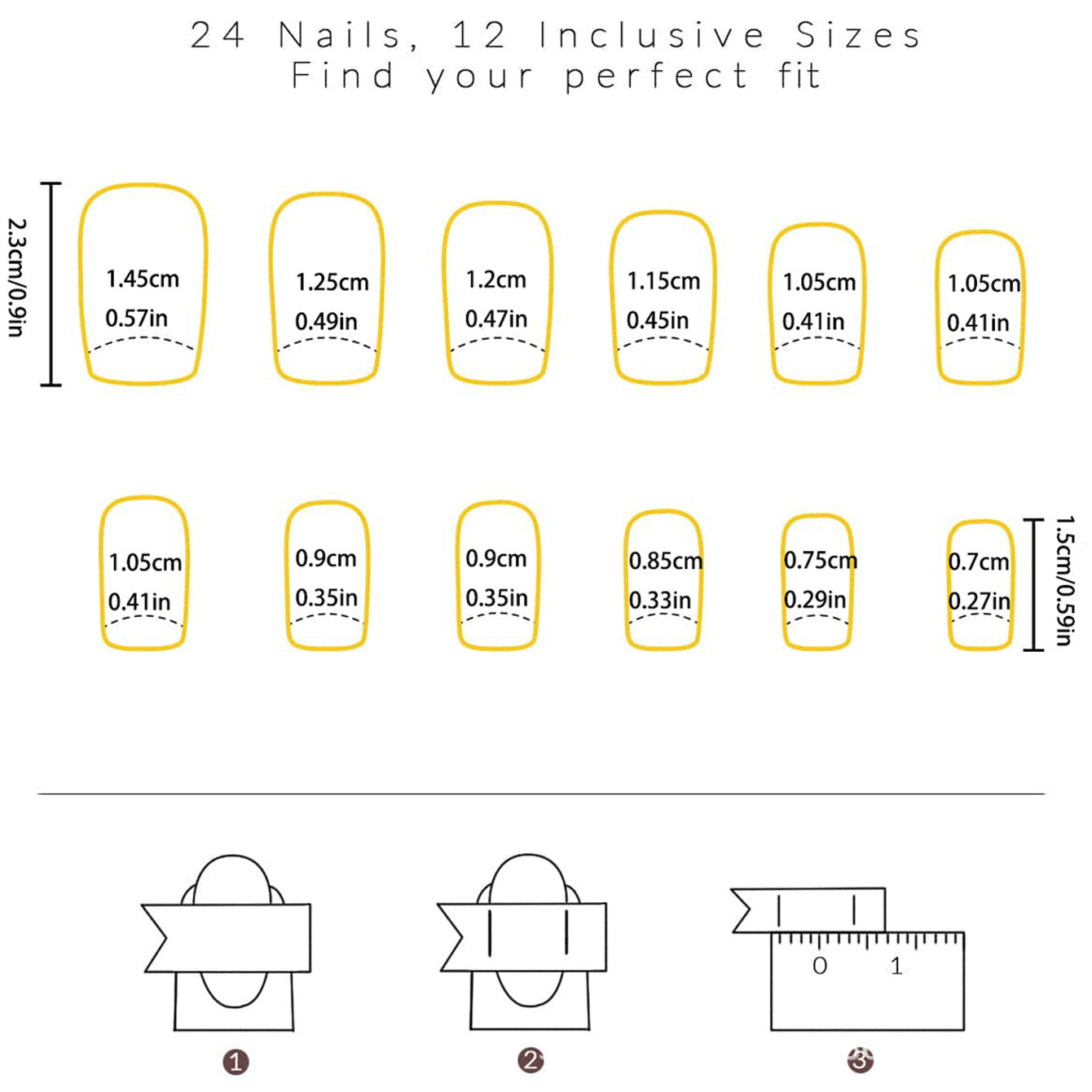 Wholesale 24 Pieces/box Press-on Nails Kits Nail Stickers ACC-NS-XingNai026