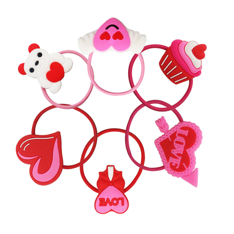 Wholesale Heart PVC Children's Hair Accessories