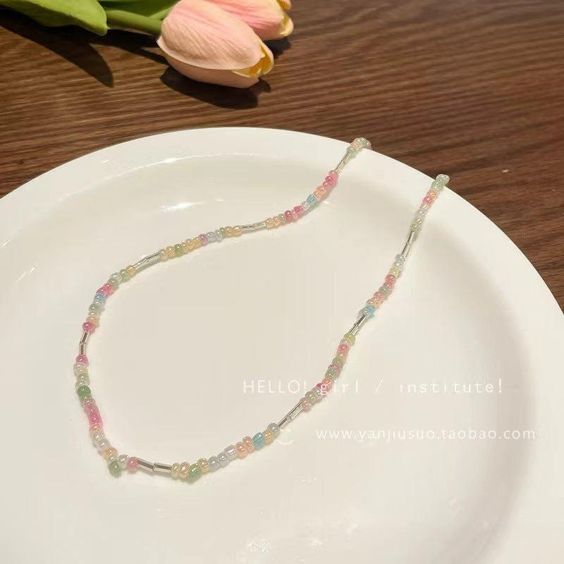 Wholesale  Color Shell Peach Heart Necklace