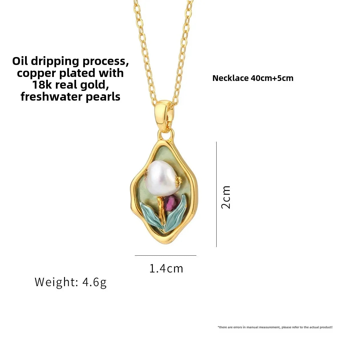 Wholesale Oil Painting Style Pendant Necklace