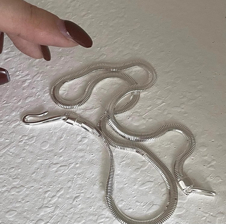 Wholesale 925 sterling silver hook snake bone chain