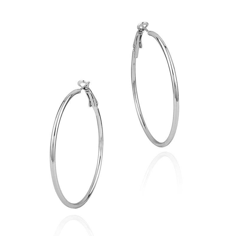 Wholesale Large circle geometric earrings