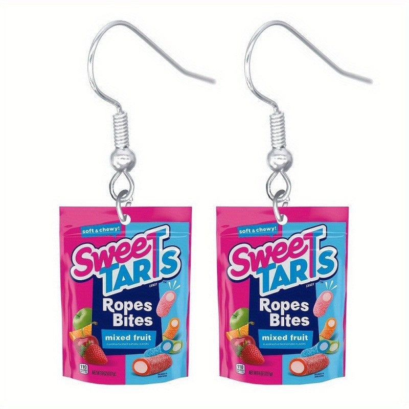 Wholesale Acrylic Food Beverage Snack Candy Biscuit Earrings