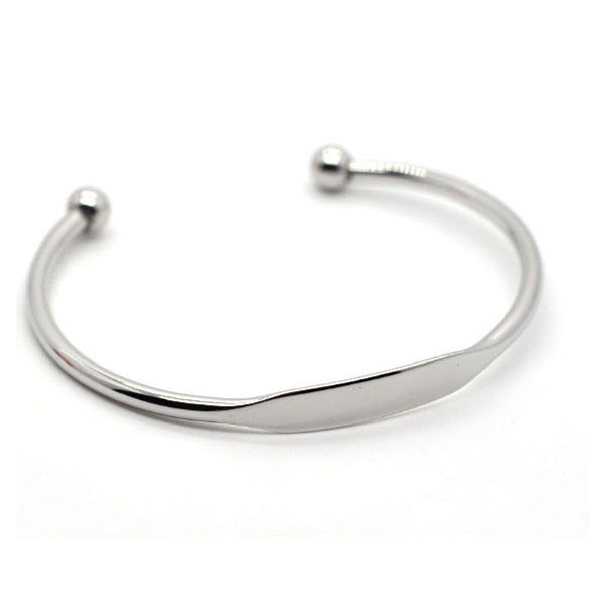 Bracciale con apertura a forma di C in acciaio inossidabile all'ingrosso