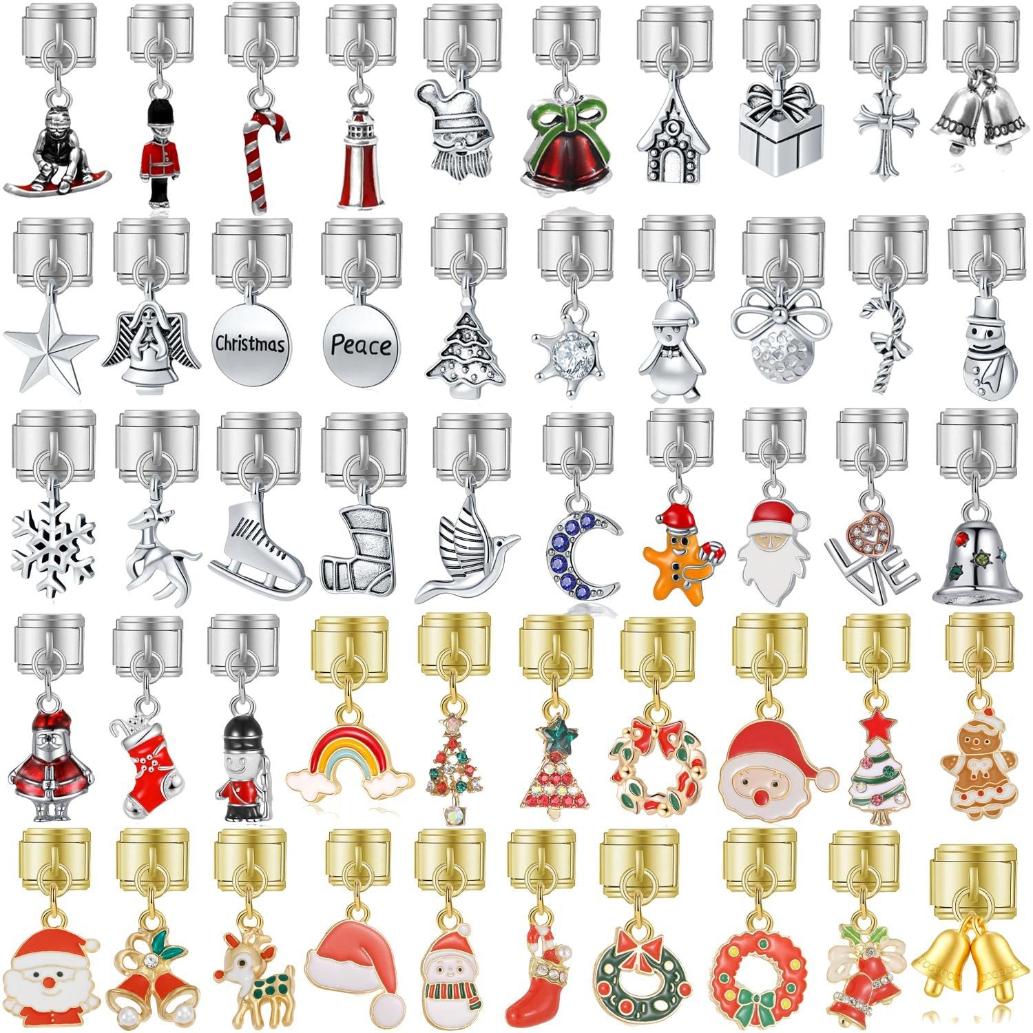 Wholesale Metal Electroplated Christmas DIY Bracelet Making Kit,  Craft Gift Accessory