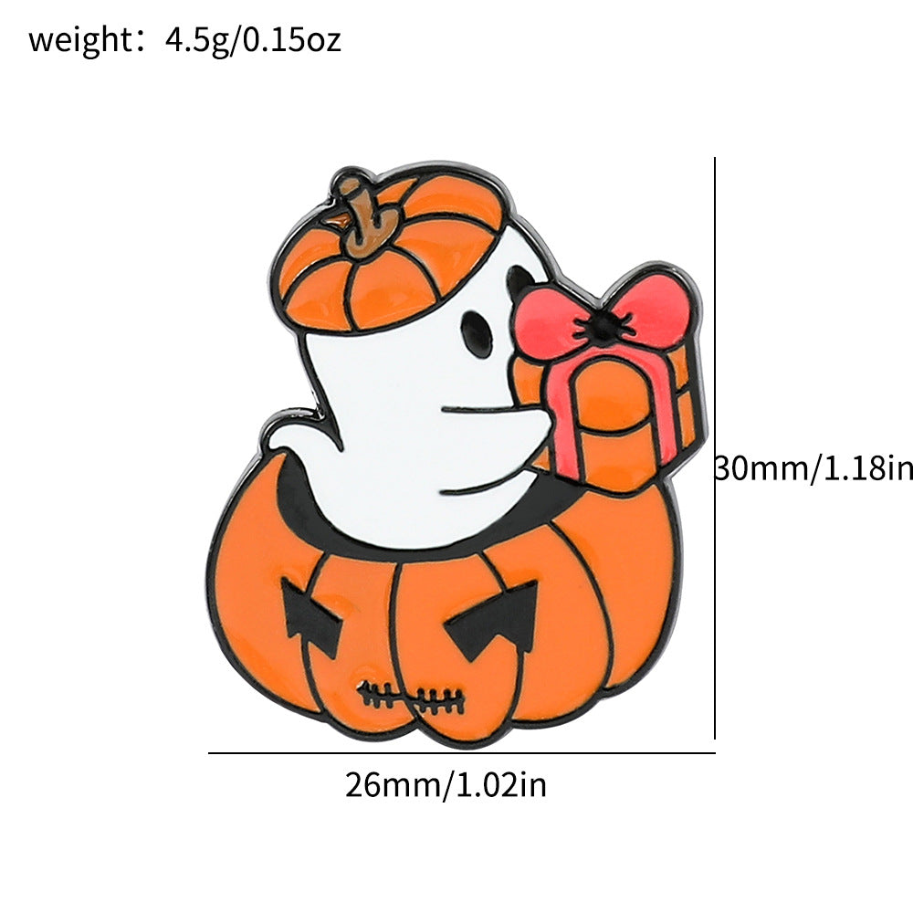 Wholesale  Pumpkin Ghost Brooch