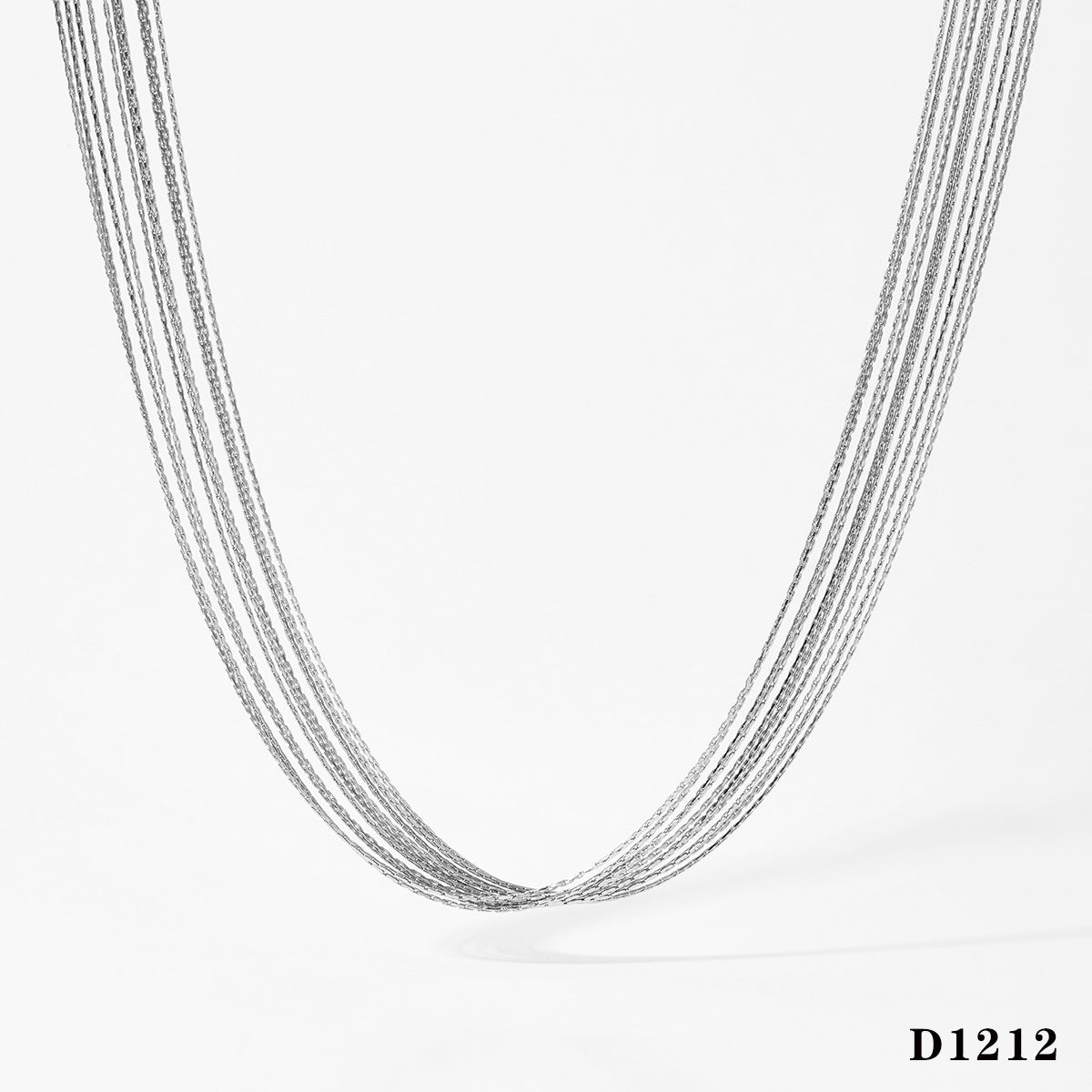 Wholesale  Stainless steel multi-layer chain necklace bracelet suit