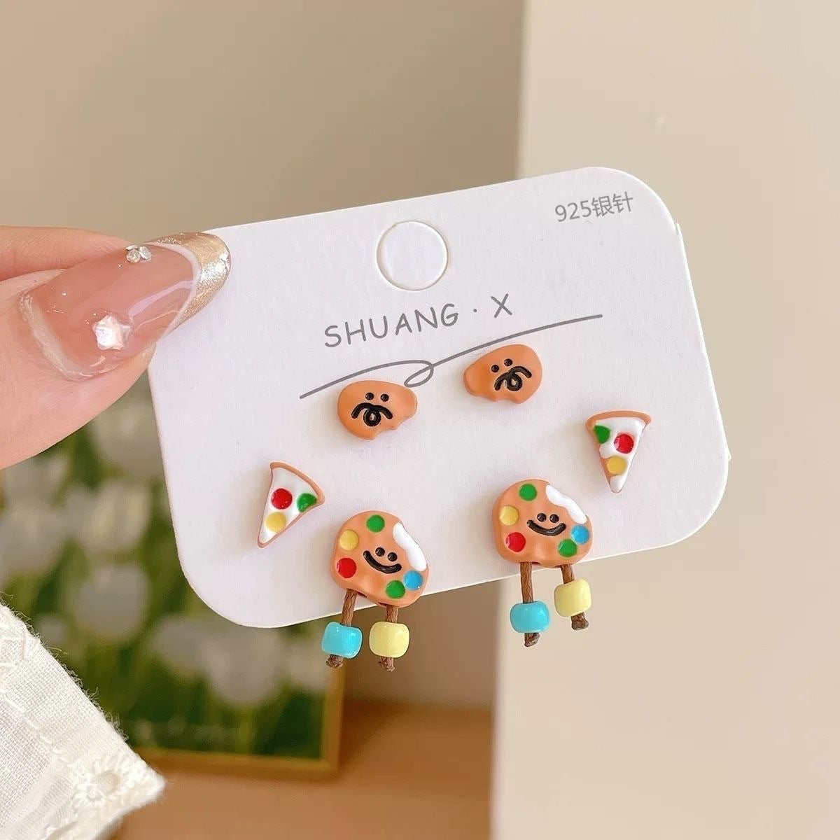 Wholesale Cute Cat Fish Earrings,  Retro Asymmetrical Korean Style,  Alloy Earrings for Women,  Party Accessory