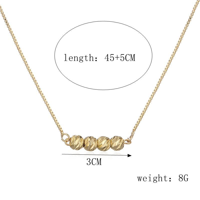 Wholesale Gold Plated Copper Black Stone Bead Necklace With Butterfly Heart Key Pendant Boutique Resale Jewelry For Women