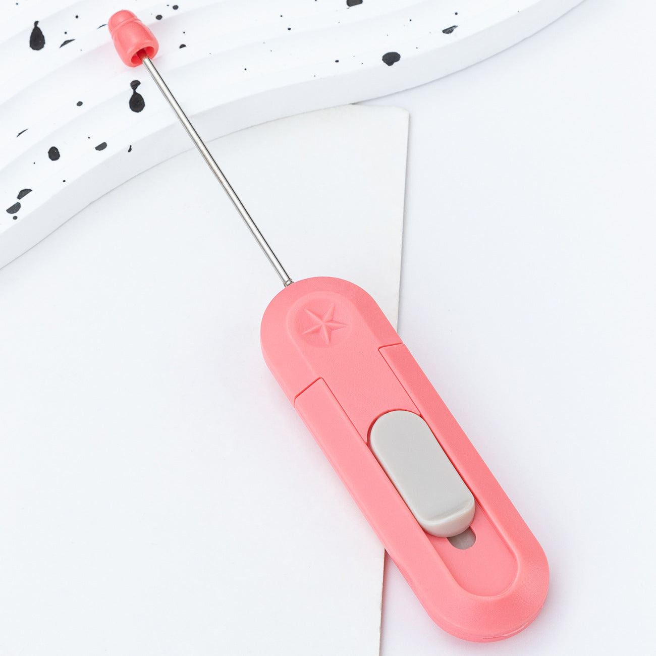 Wholesale DIY Beadable Mini Art Knife Portable Small Express Unboxing Knife Cute Design Open Envelope Office Paper Cutting Art Knife