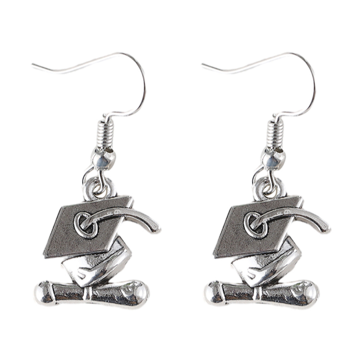 Wholesale  graduation season bachelor hat pendant earrings