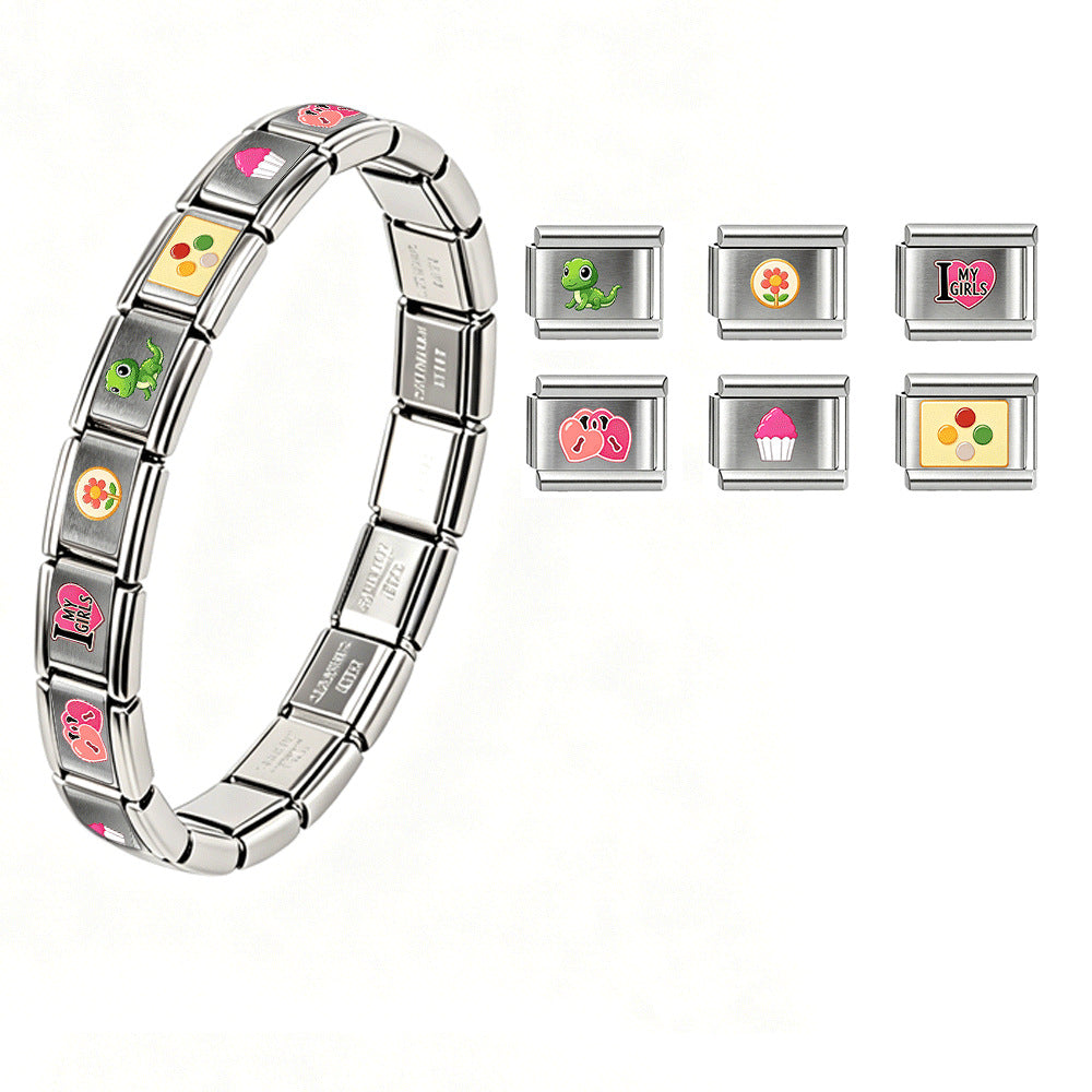 Wholesale Chic Stainless Steel Elastic Bracelet for Unisex DIY Jewelry Accessory Resale
