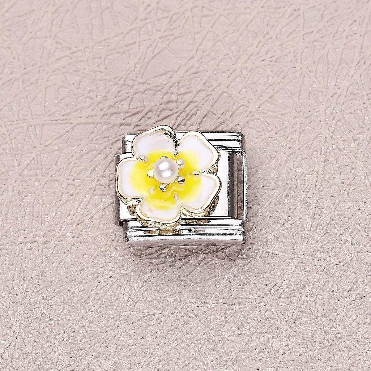 Pulsera de encanto italiano de 10 piezas al por mayor de 9 mm Diy Spliting Butterfly Ladybug Acero inoxidable Pulsero compuesto