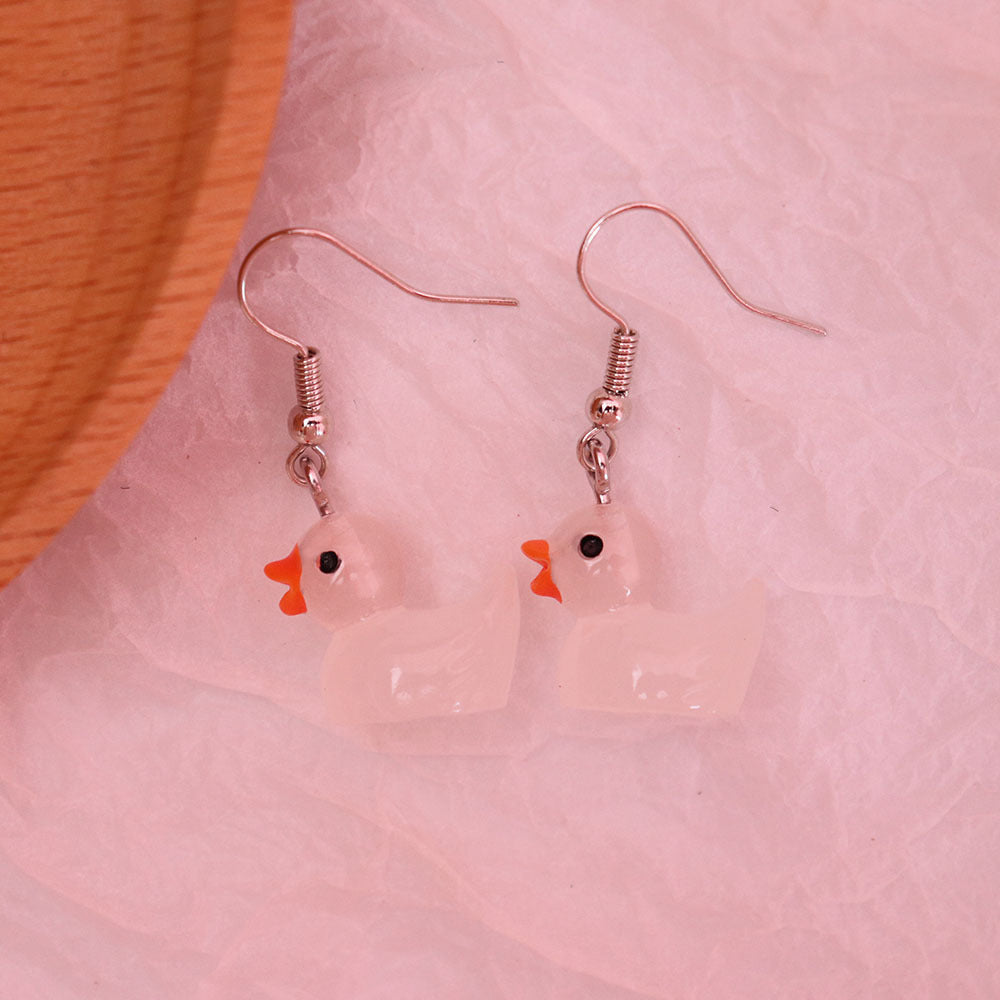 Wholesale Cartoon Animal Cute Little Duck Earrings