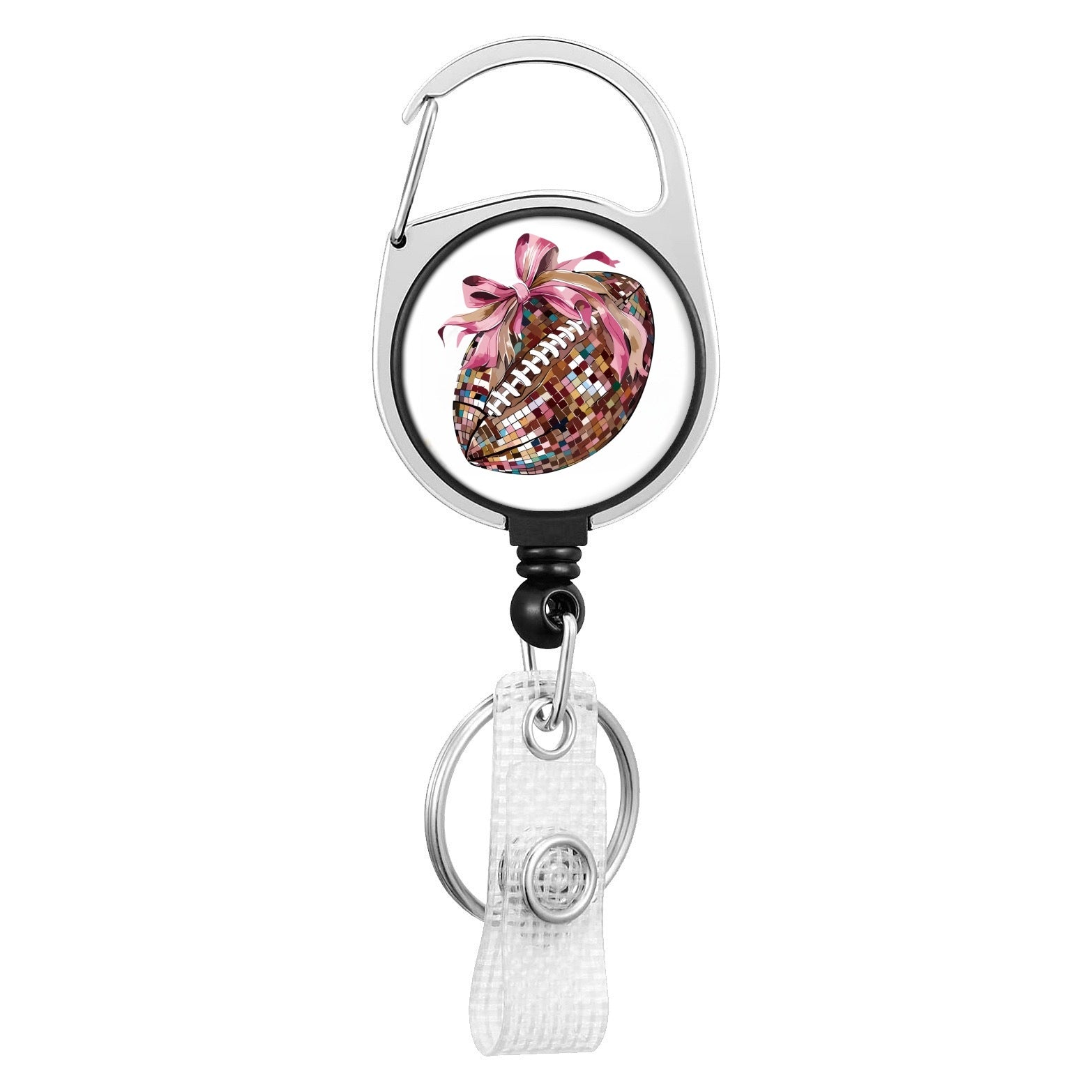 Wholesale Medical Series Acrylic Retractable Rotating Badge Keychain