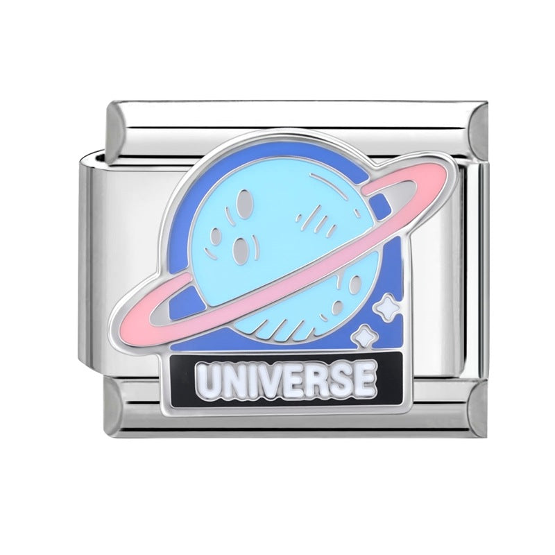 Wholesale Italian Charm Bracelet 9mm DIY Splicing Cute Creative Stainless Steel Composable Bracelet