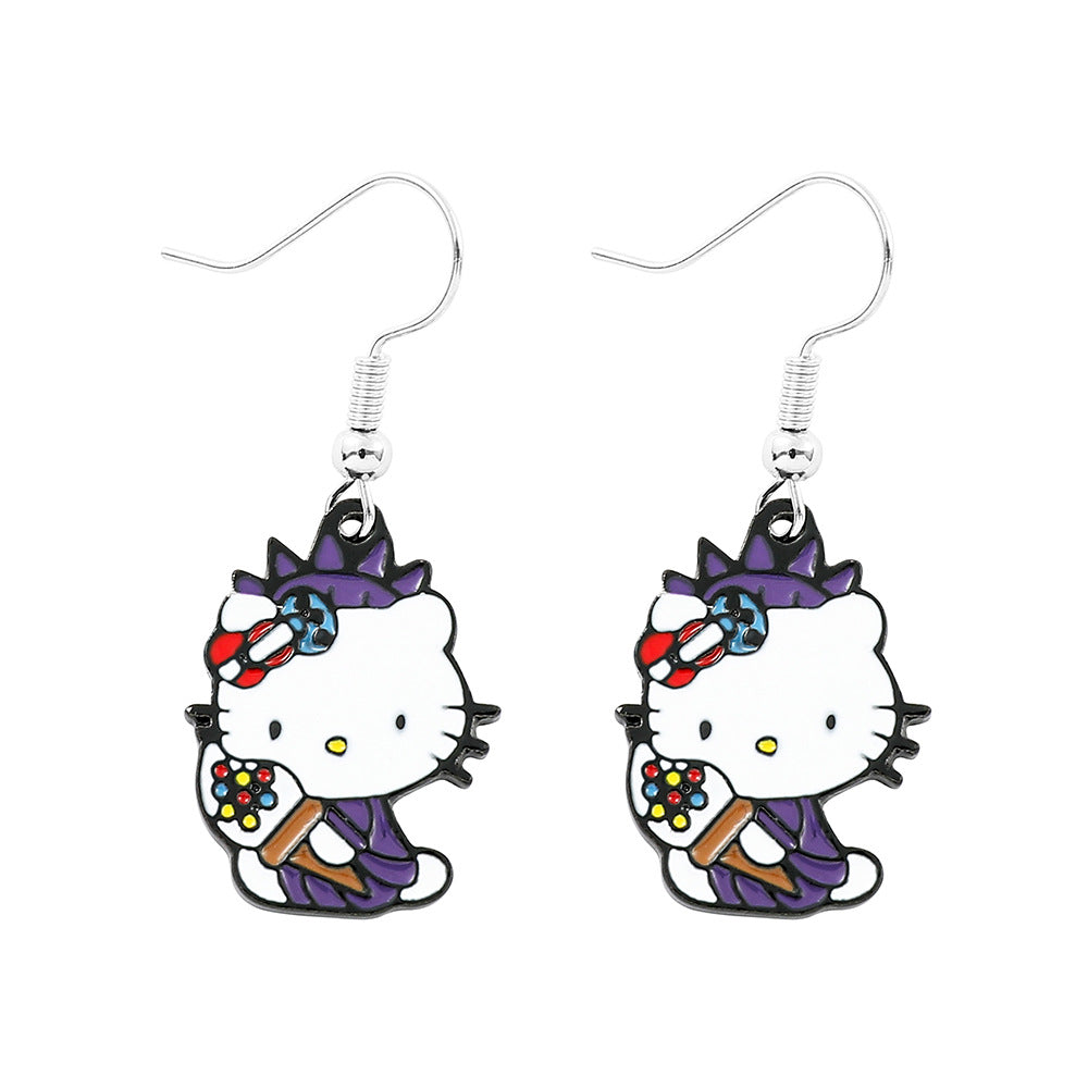 Wholesale Holiday Cute Fashion Kitten Earrings ACCVIP-ES-KeFeng007