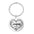 Wholesale heart creative engraving stainless steel keychain