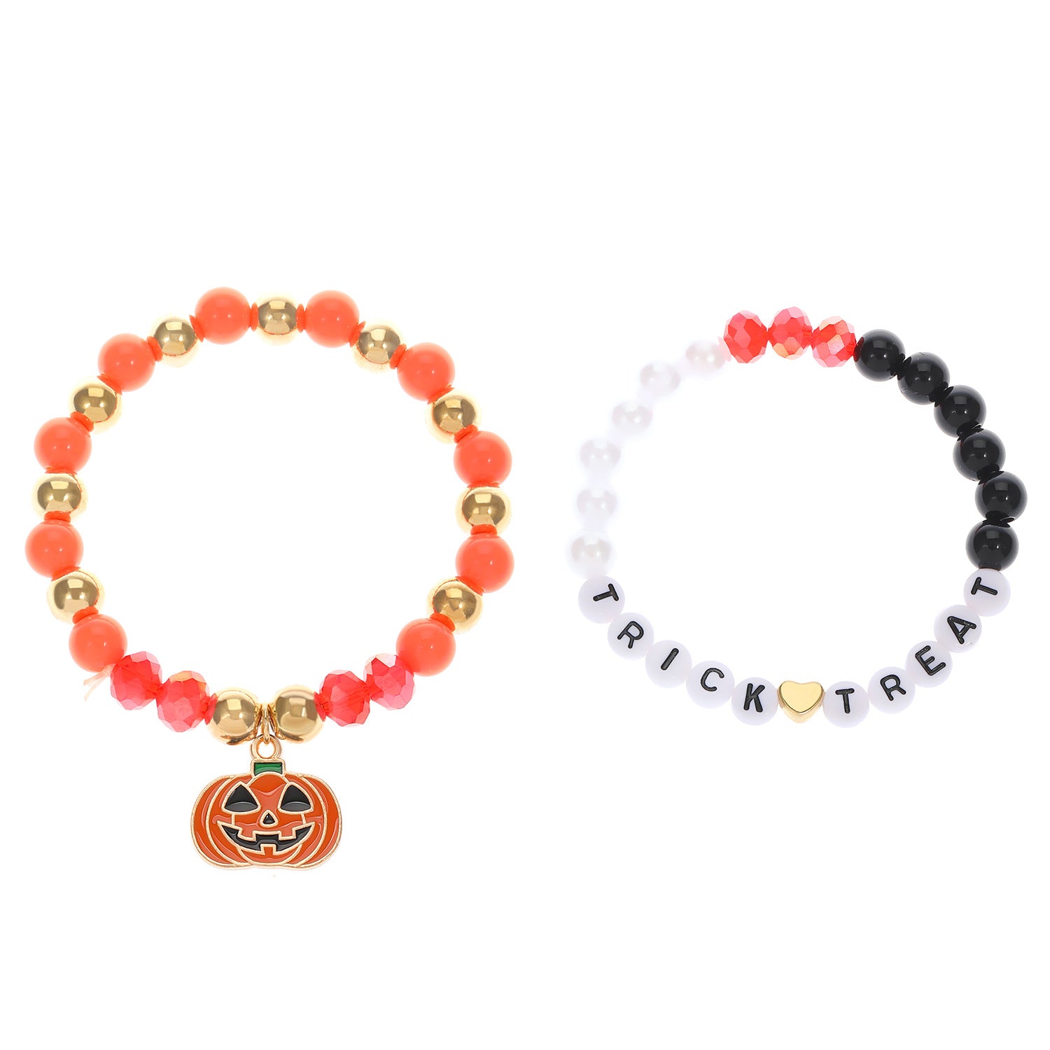 Wholesale  Alphabet Bead Bracelet Set Bohemian Ghost Pumpkin Jewelry Accessory for Women Festival Gift