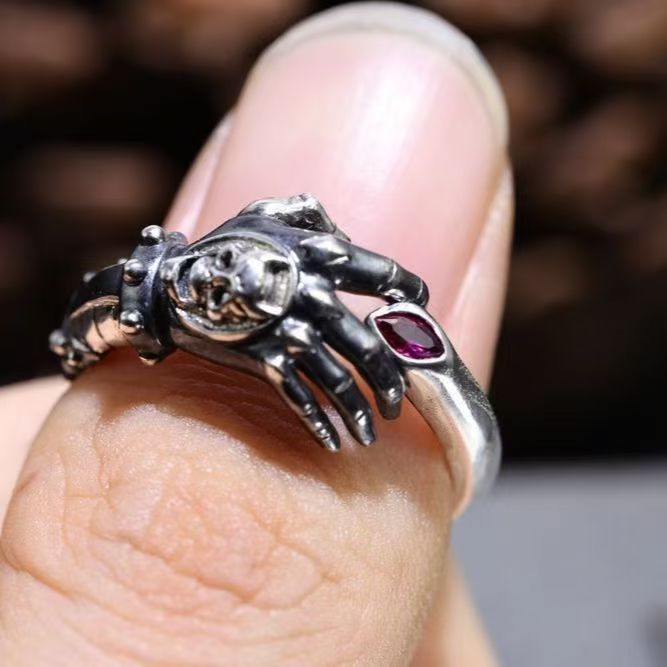Wholesale JoJo' s Bizarre Adventure Metal Ring Adjustable Anime Fashion Jewelry Accessory Gift ACCVIP