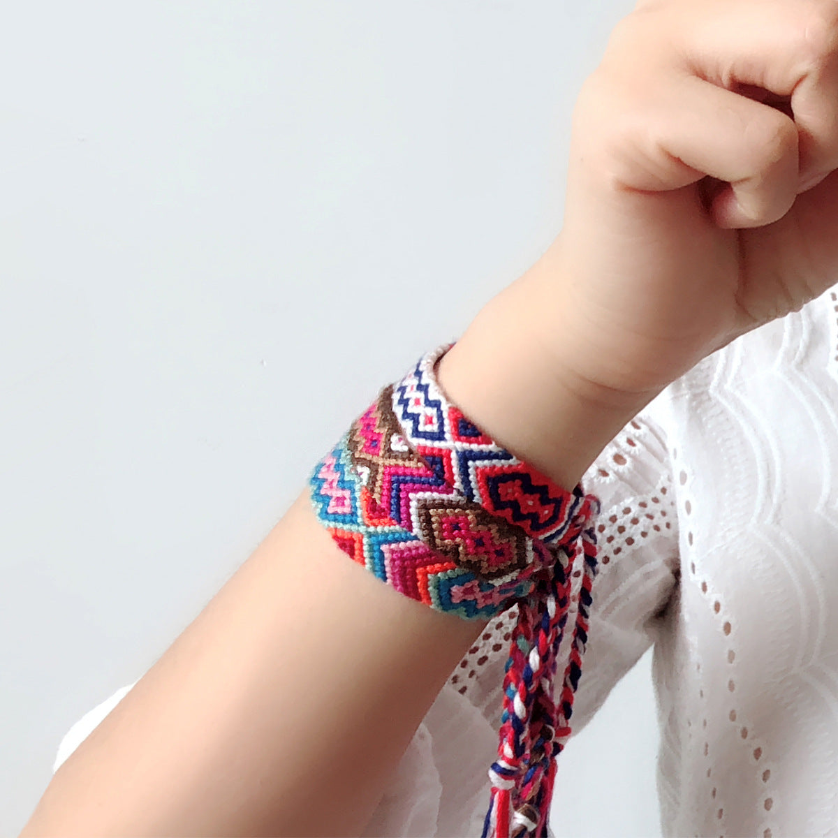 Wholesale Colorful Tassel Lucky Handmade Woven Bracelet Miyuki ACC-BT-Youf002