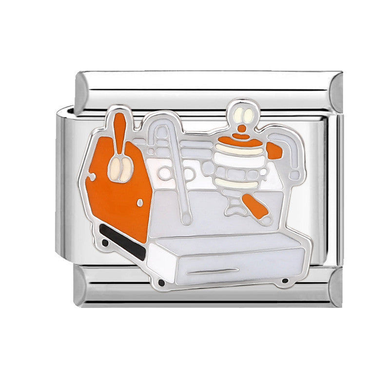 Wholesale Italian Charm Bracelet 9mm DIY Splicing Creative Pattern Titanium Steel  Composable Bracelet