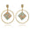 Wholesale Geometric Vintage Resin Acrylic Hoop Earrings