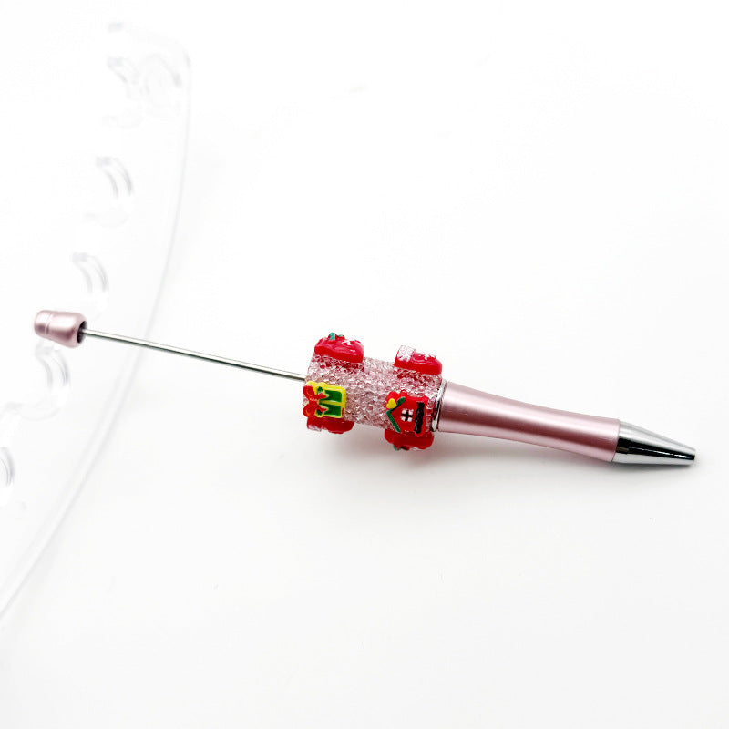 Wholesale  10pcs Christmas sugar beaded pen rhinestone stars sugar pen