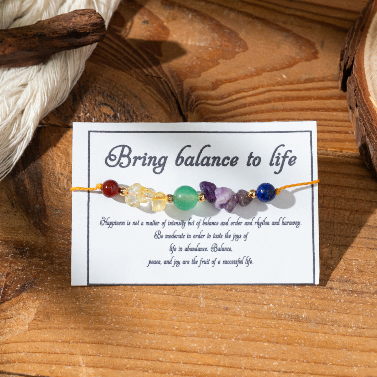 Bracciale portafortuna colorato in pietra naturale all'ingrosso