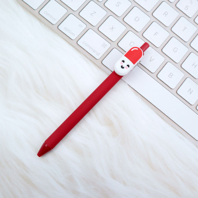 Wholesale  Cartoon PVC Creative Solid Color Doctor Medical 0.5 Pen Press Gel Pen