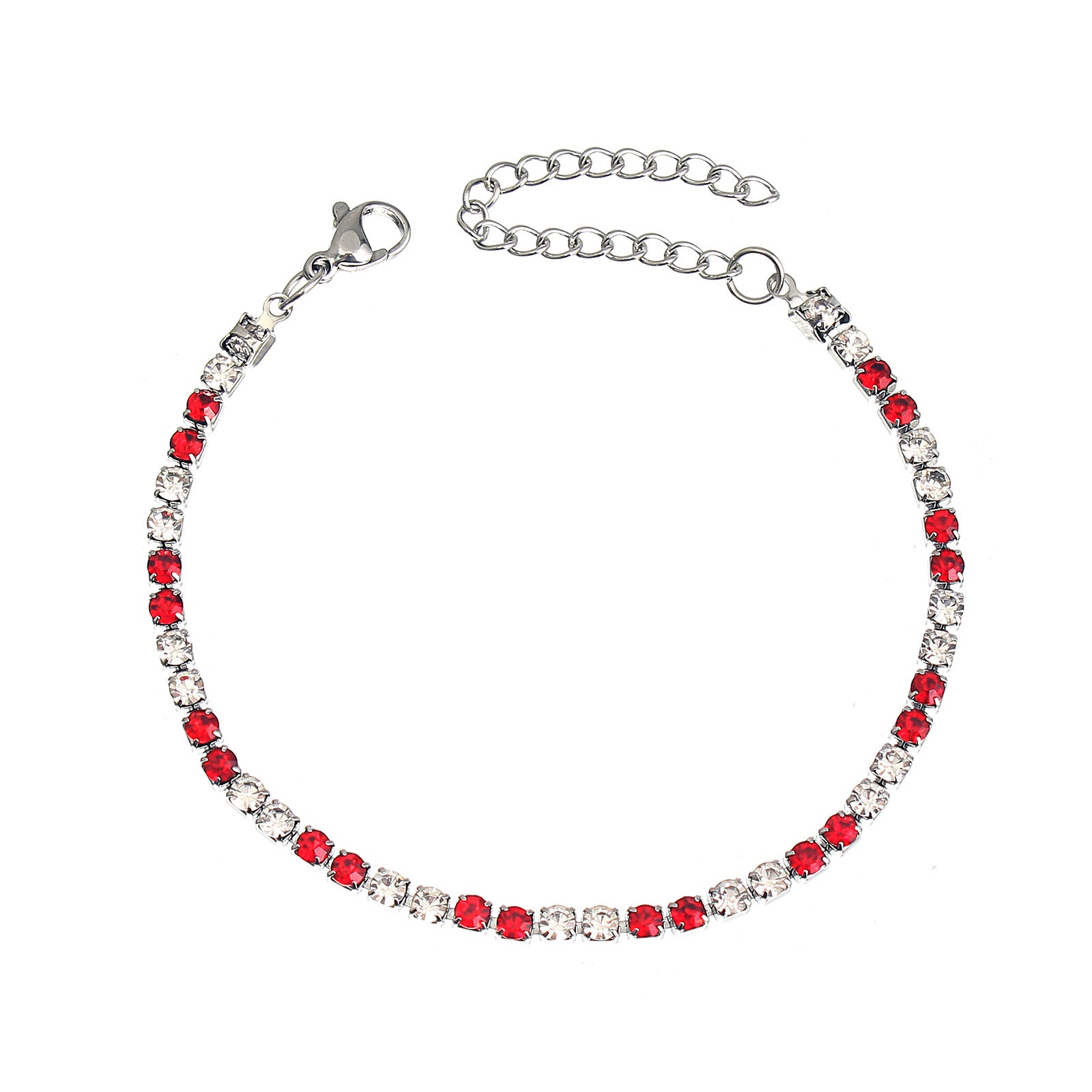 Bracelet en diamant en rédaction en acier inoxydable en vente