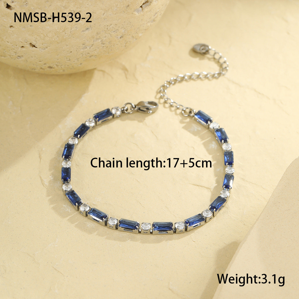 Wholesale  Color Zircon Bracelet Stainless Steel Bracelet