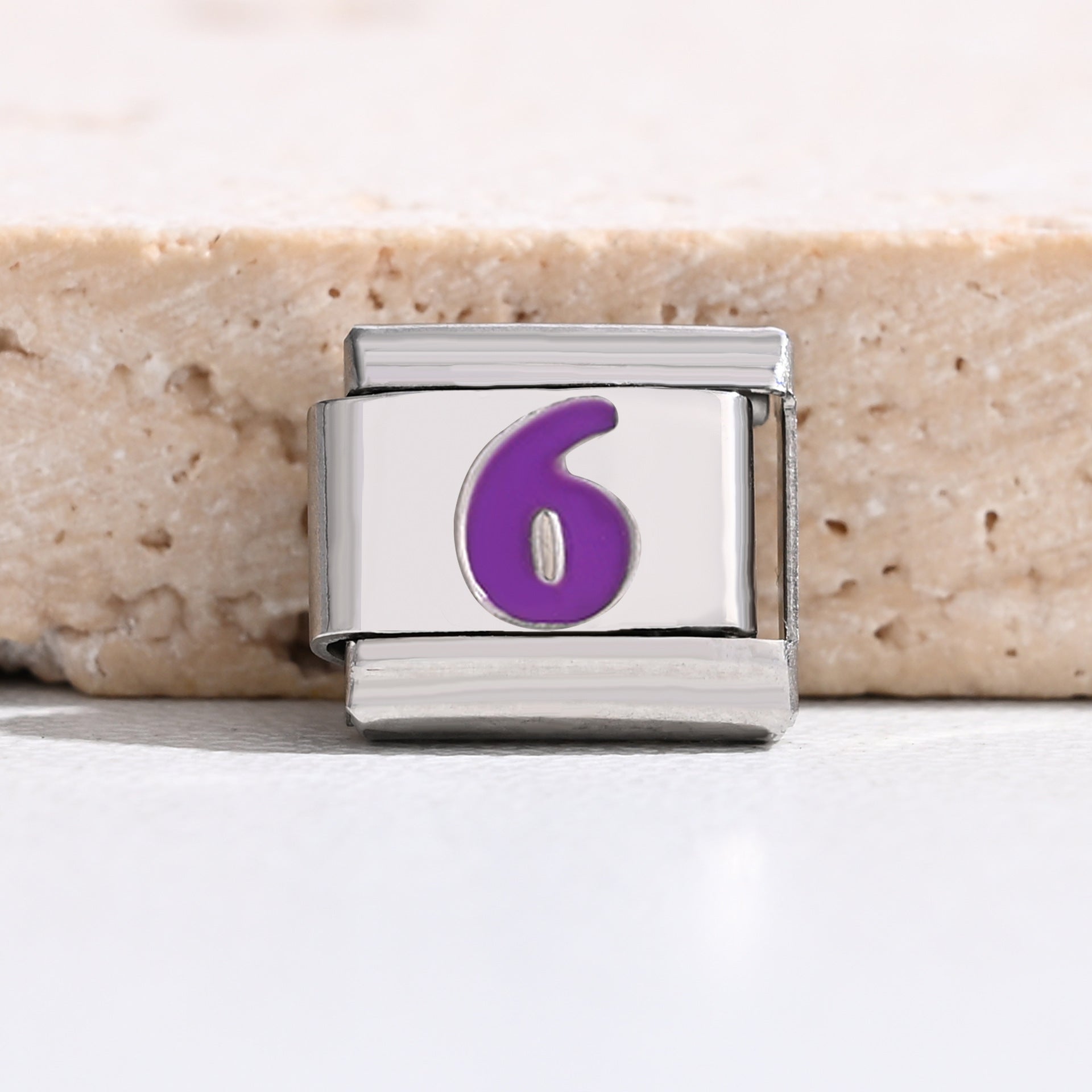 Wholesale 9mm Italian Charm Starter Bracelets DIY square Single Section Creative Stainless Steel Composable Bracelet
