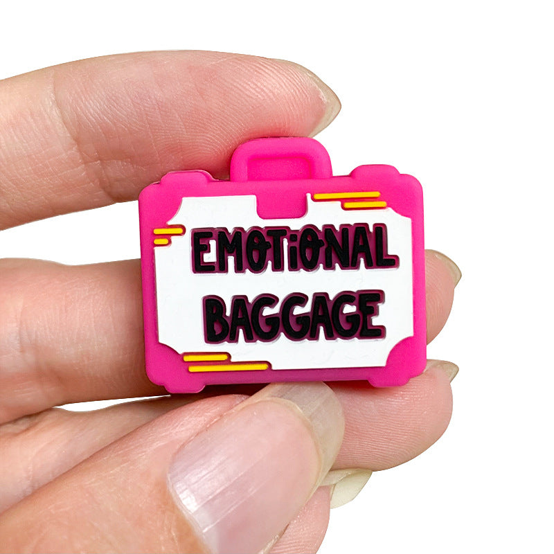 Wholesale 10pcs Silicone Cartoon Pink Box Focal Beads ACC-BDS-WDX115