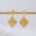 Wholesale Light Luxury Copper Plated Real Gold Silver Needle Earrings