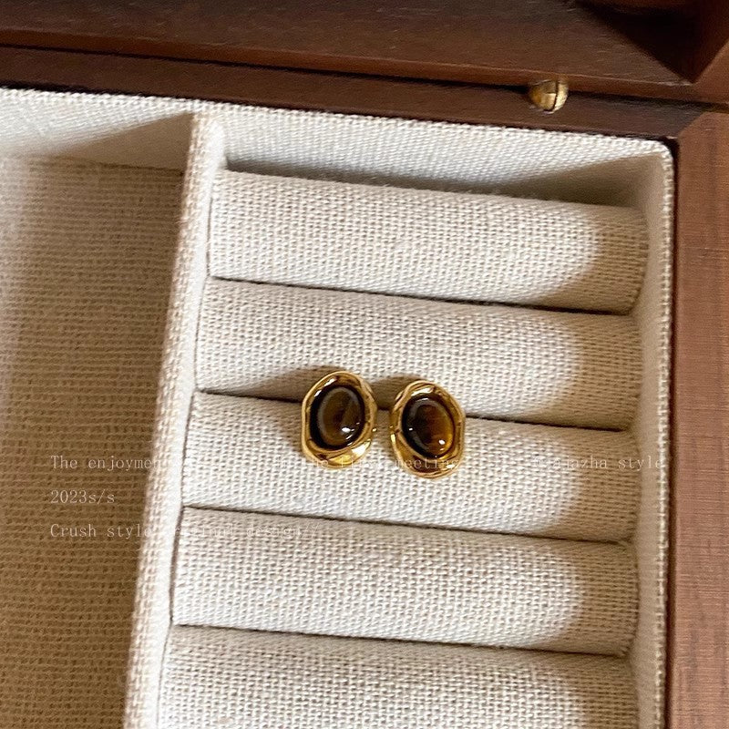 Wholesale 925 Silver Needle Design Acrylic Earrings