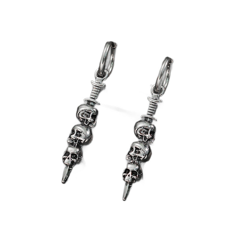 Wholesale Cross Skull  Earrings