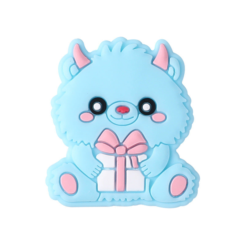 Wholesale 20pcs Valentine's Day Cartoon Animal Focal Beads DIY Bead Accessories ACC-BDS-RongFa041