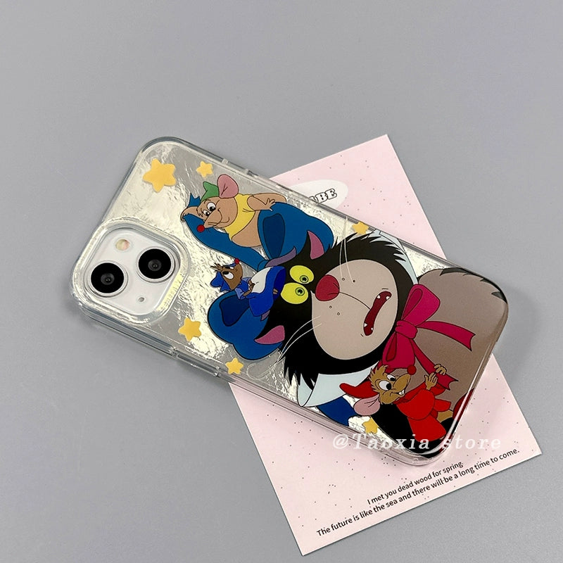 Wholesale Fun Three-dimensional Red Nose Cat Soft Phone Case ACC-PC-Taoxia002