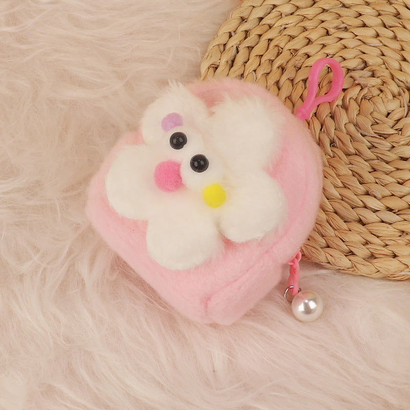 Wholesale Cartoon 3D Plush Mini Coin Purse Keychain Keychain Wallet ACC-KC-HuoFan002