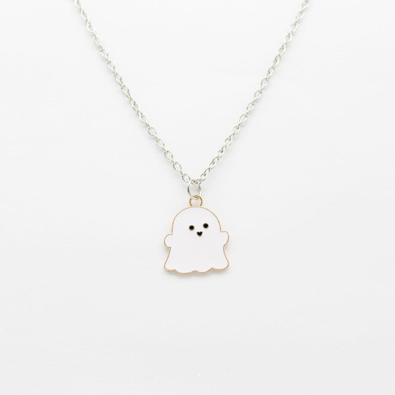 Wholesale Copper Cartoon Ghost Pendant Necklace  Fashion Accessory
