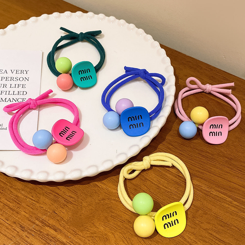 Wholesale 10pcs Cartoon Cute Resin Hair Rope Hair Scrunchies ACCVIP-HS-Huidi004