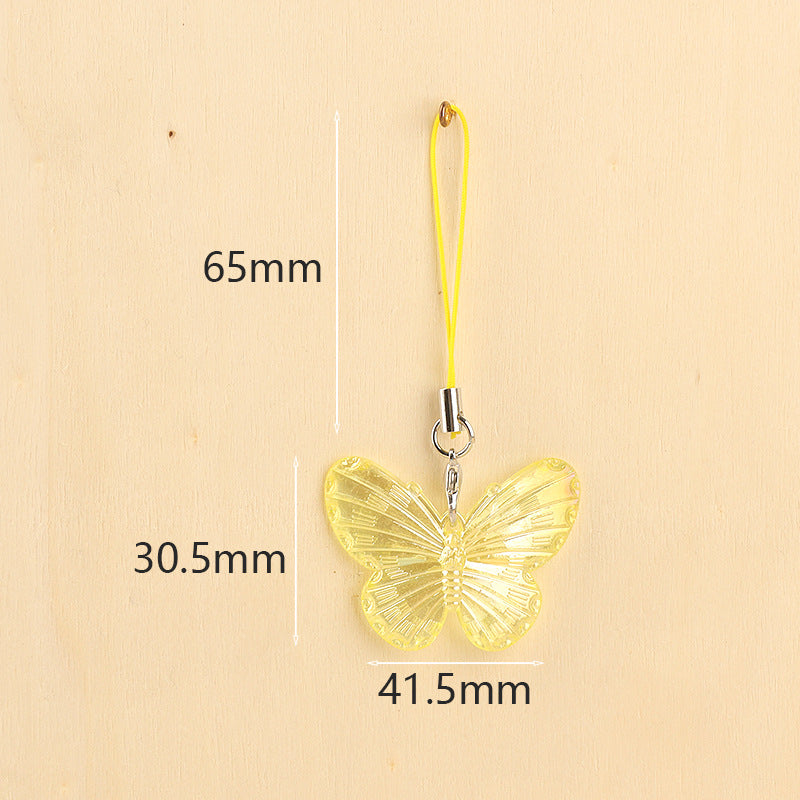 Wholesale Electroplated Butterfly Pendant Keychain
